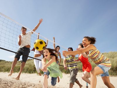 Partie de volley ball