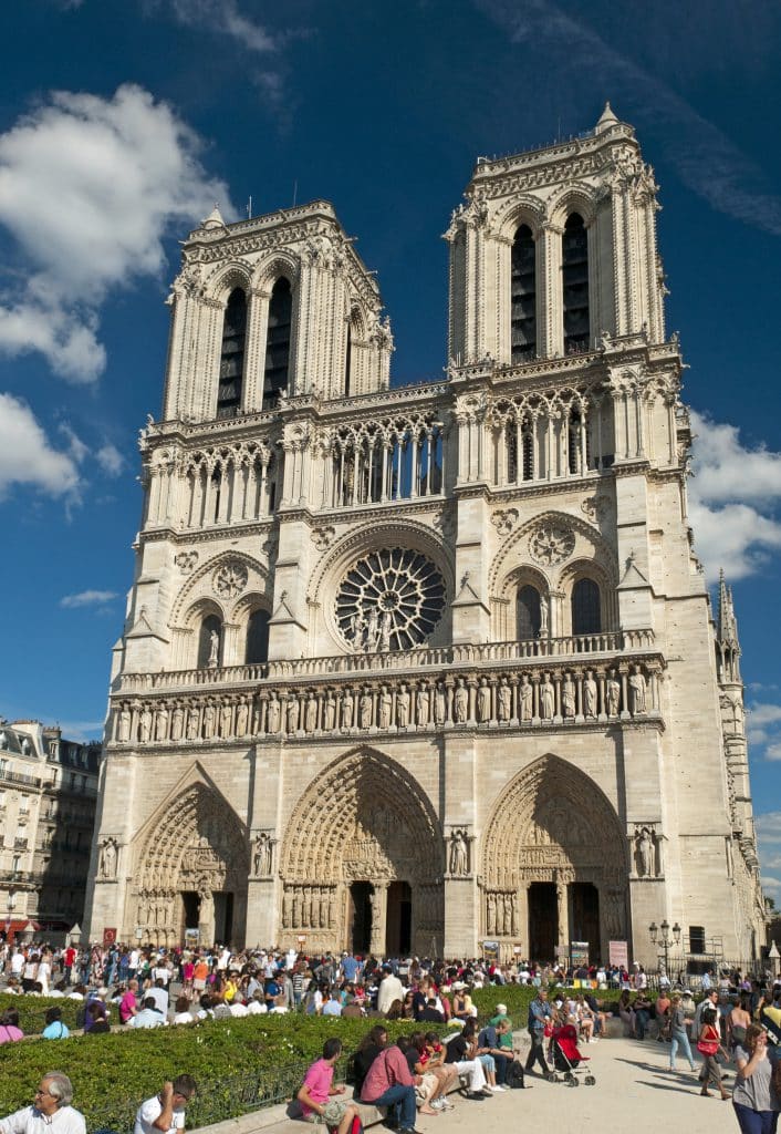 Façade des deux tours de Notre-Dame de Paris