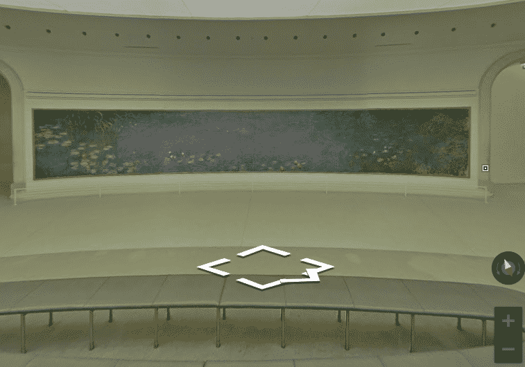 Visite virtuelle des Nymphéas, du musée de l'orangerie